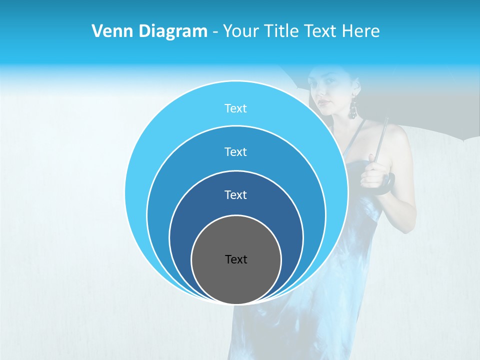 Atmosphere Rain Dress PowerPoint Template