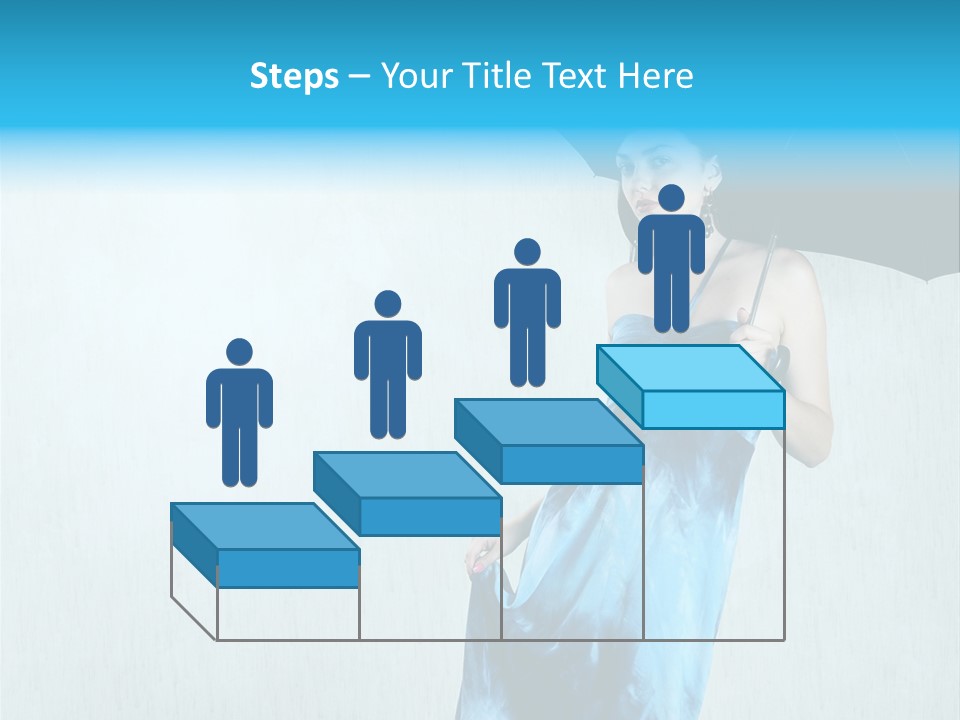 Atmosphere Rain Dress PowerPoint Template