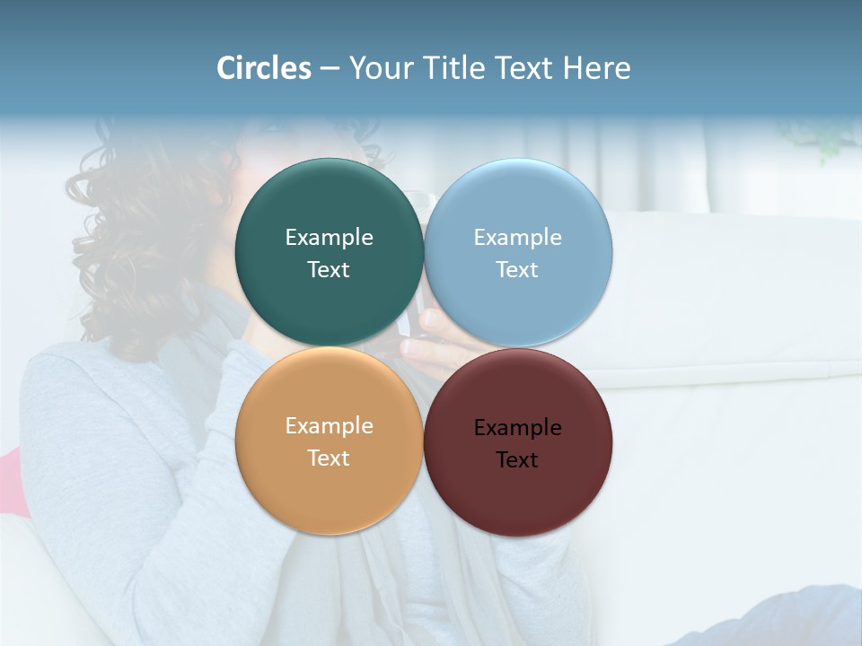 Casual Green Cup PowerPoint Template