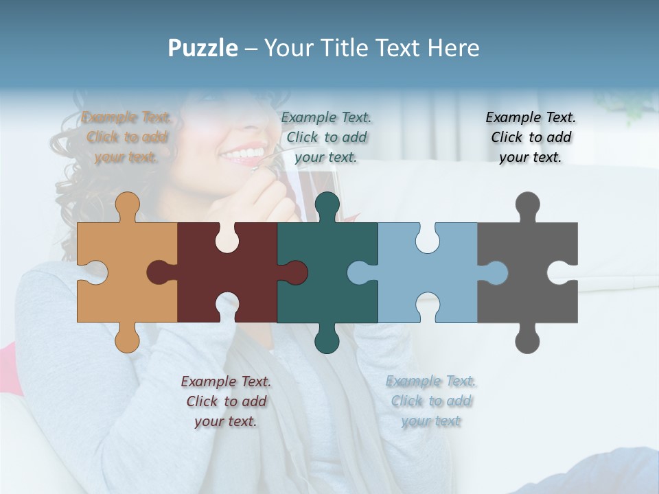 Casual Green Cup PowerPoint Template