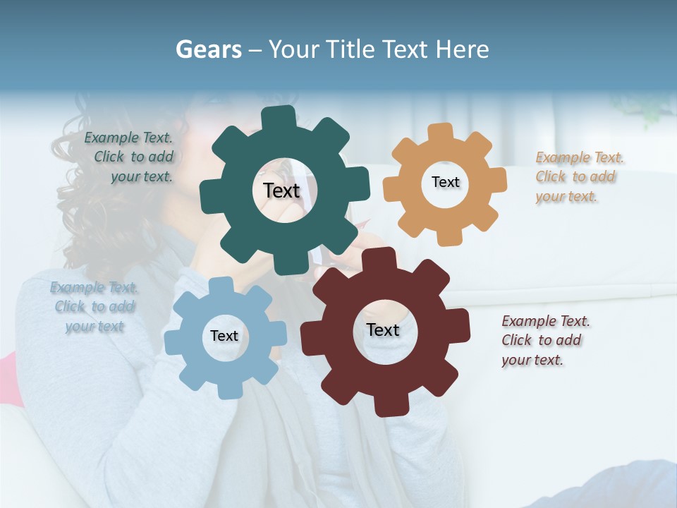 Casual Green Cup PowerPoint Template