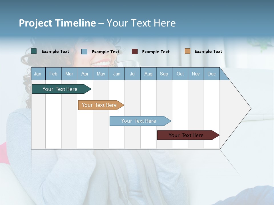 Casual Green Cup PowerPoint Template