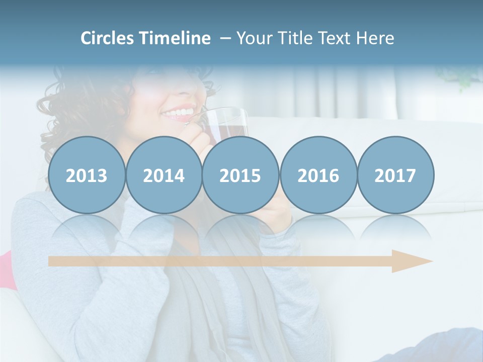 Casual Green Cup PowerPoint Template