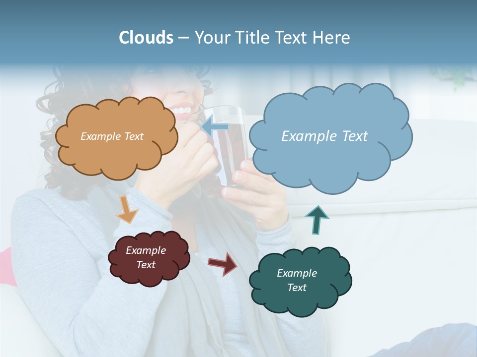 Casual Green Cup PowerPoint Template