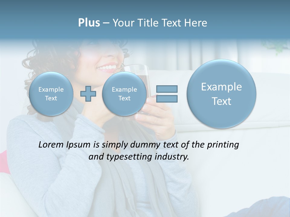Casual Green Cup PowerPoint Template