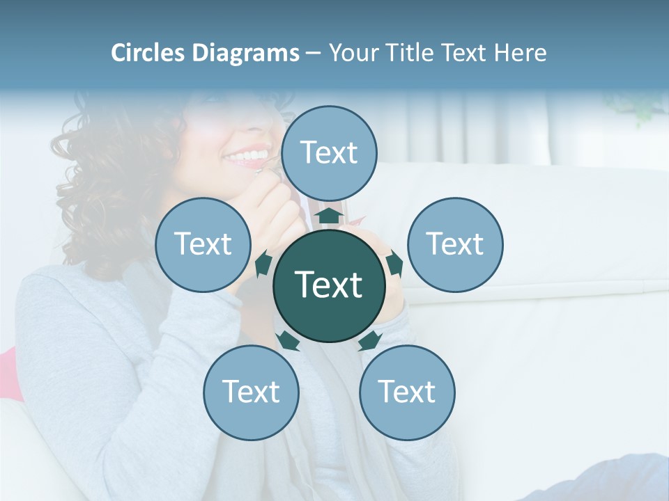 Casual Green Cup PowerPoint Template