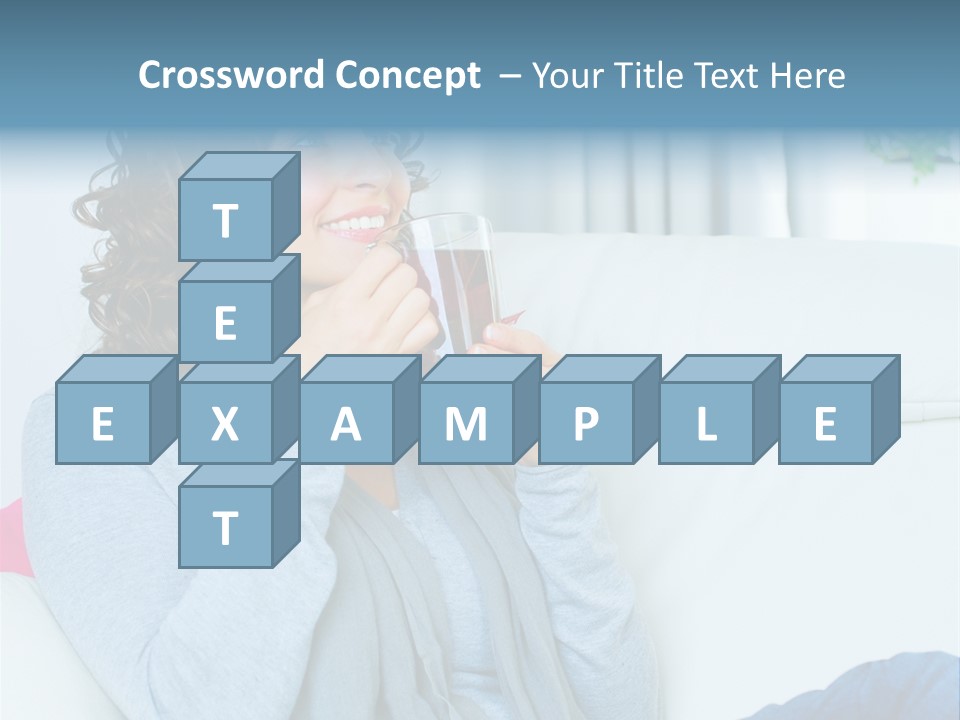 Casual Green Cup PowerPoint Template