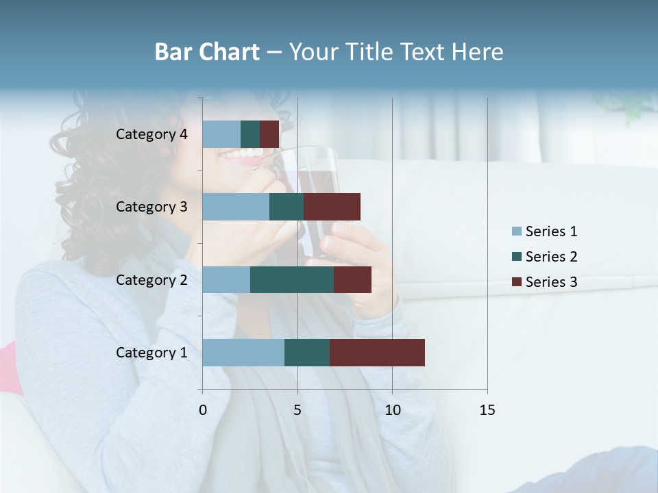 Casual Green Cup PowerPoint Template