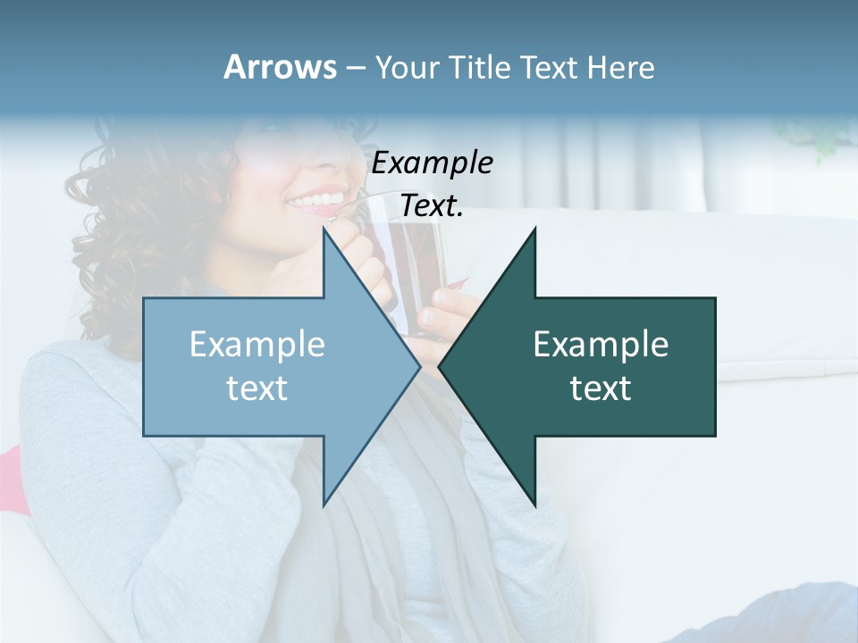 Casual Green Cup PowerPoint Template