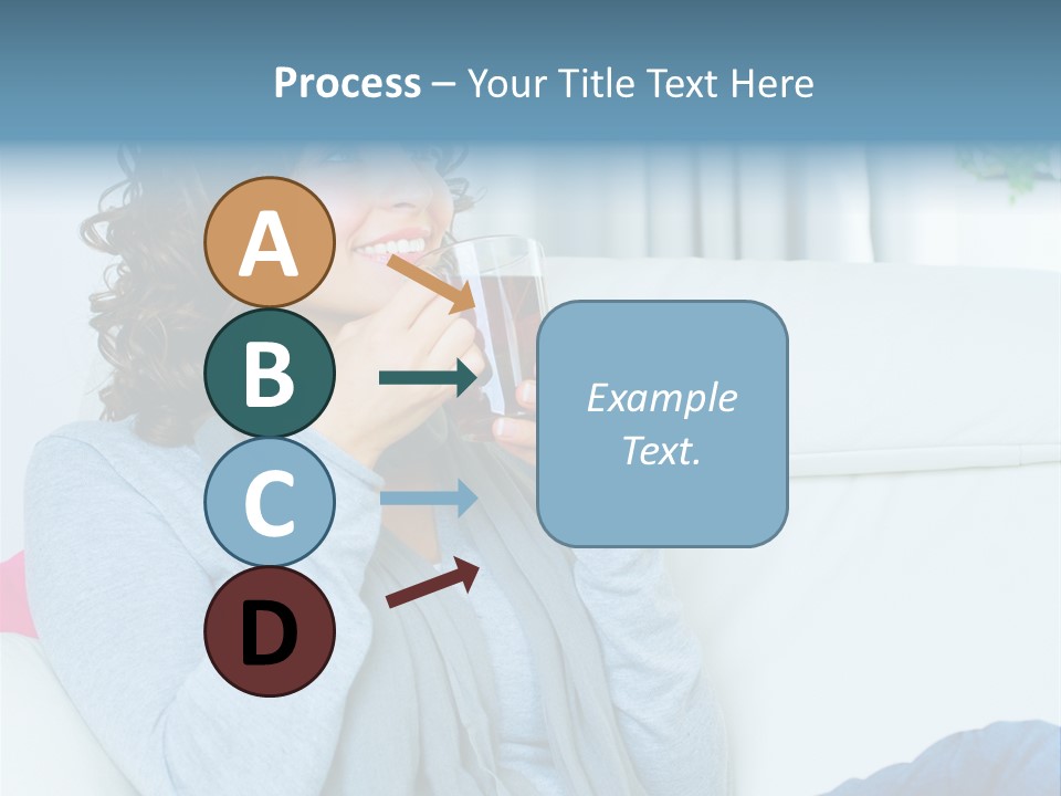 Casual Green Cup PowerPoint Template