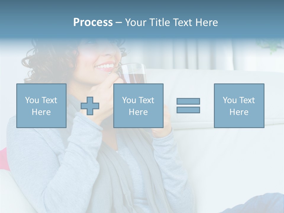 Casual Green Cup PowerPoint Template