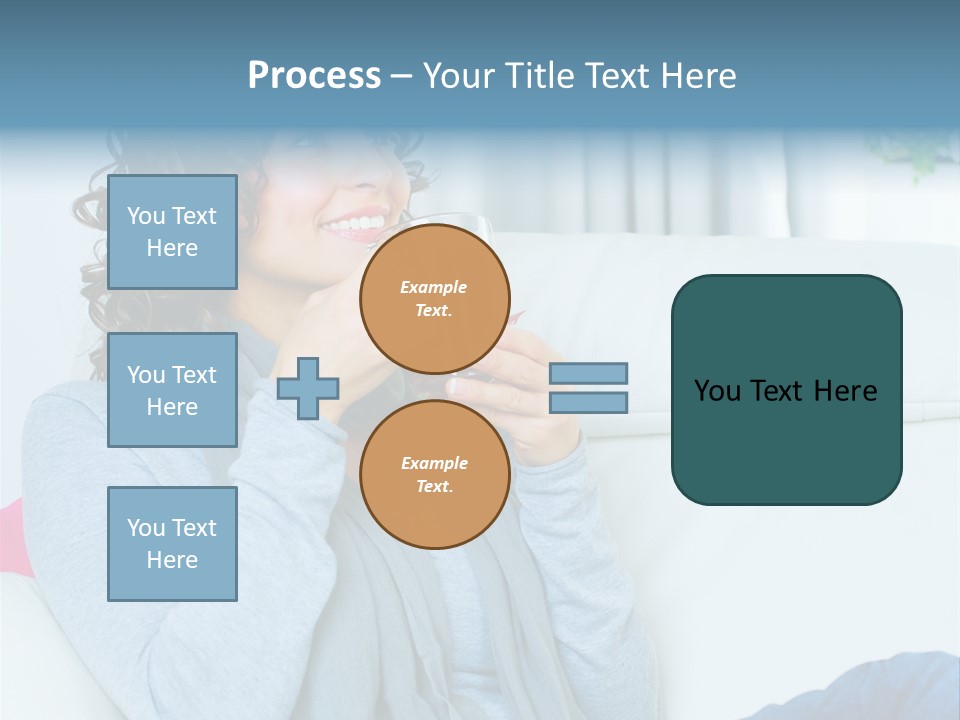 Casual Green Cup PowerPoint Template