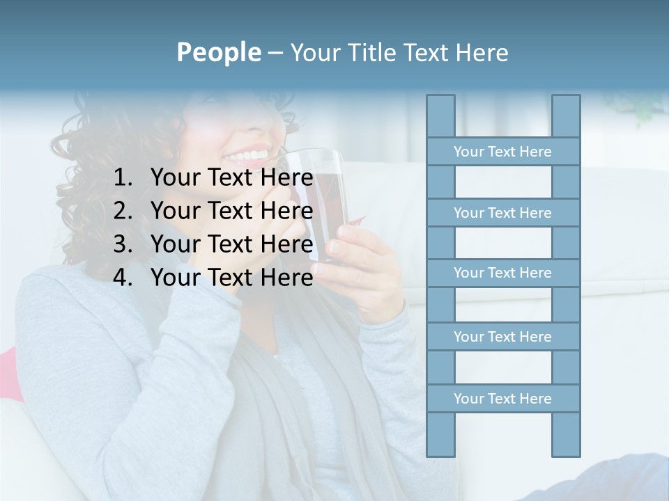 Casual Green Cup PowerPoint Template