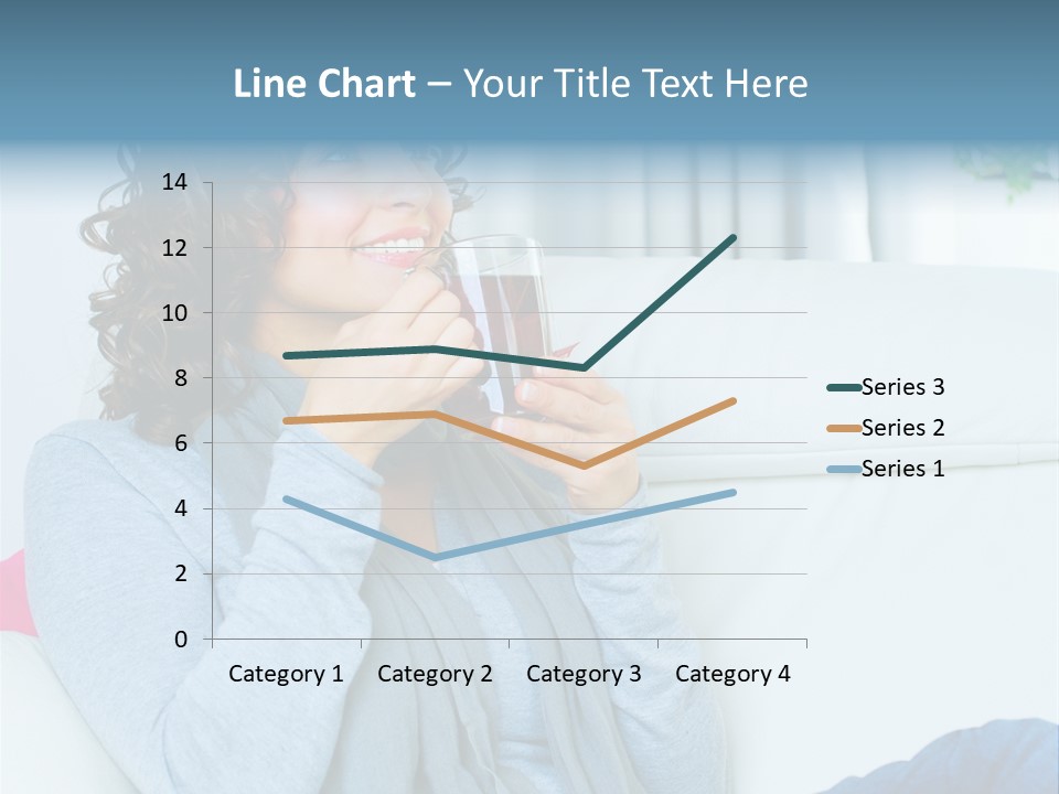 Casual Green Cup PowerPoint Template
