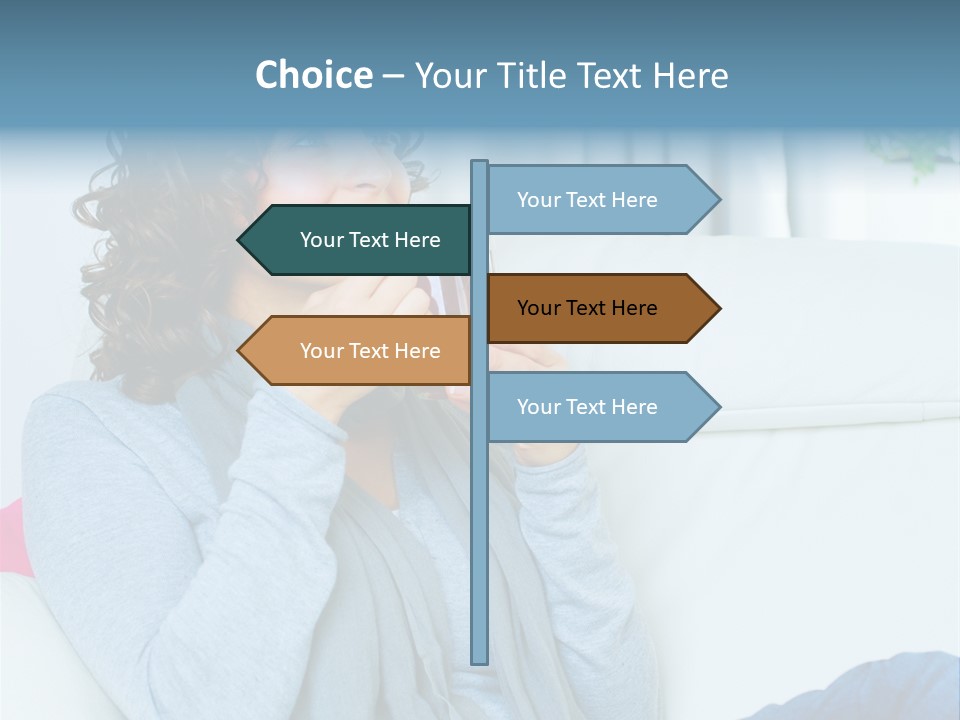 Casual Green Cup PowerPoint Template