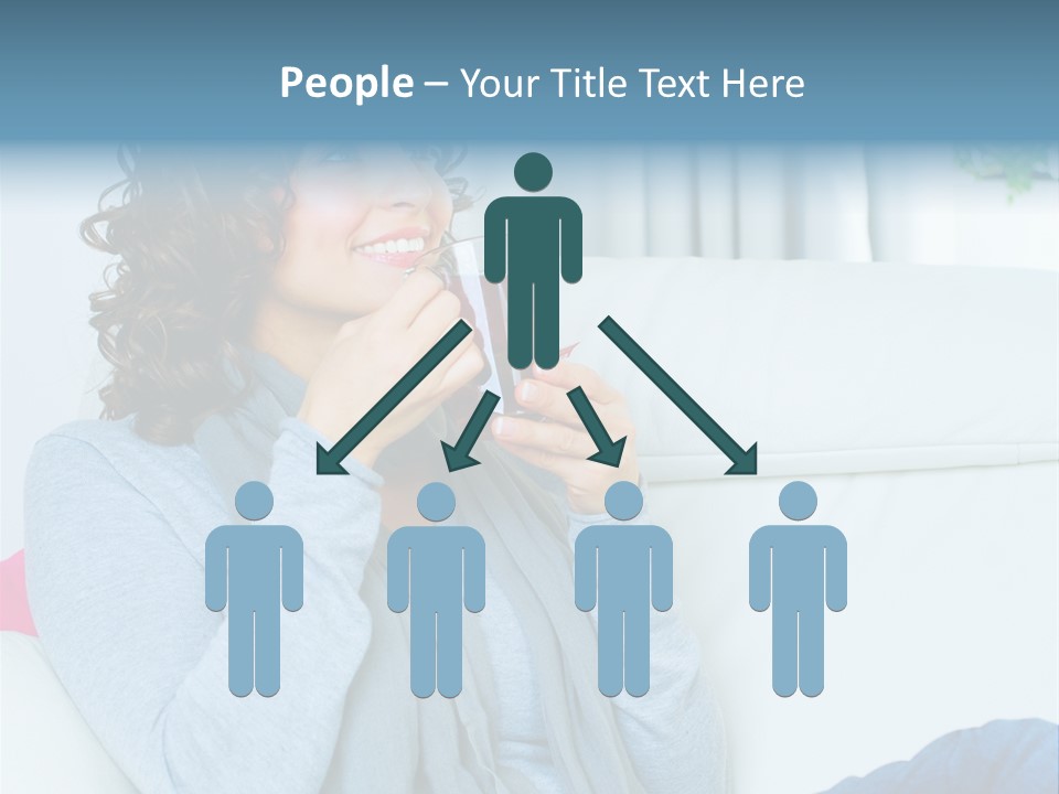 Casual Green Cup PowerPoint Template