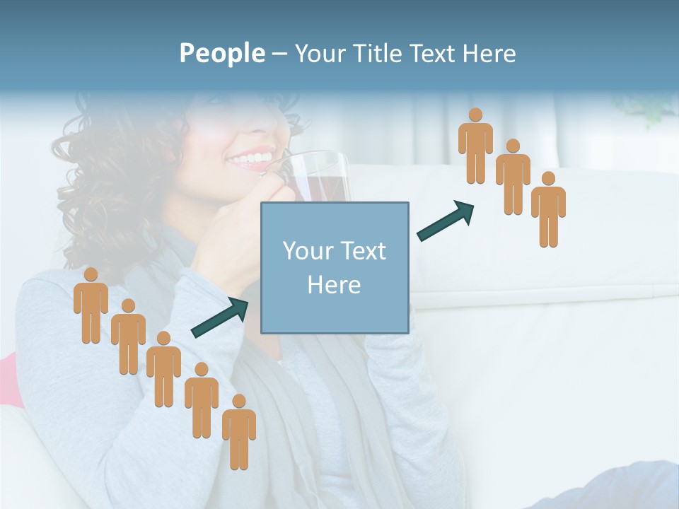 Casual Green Cup PowerPoint Template