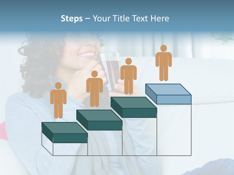 Casual Green Cup PowerPoint Template