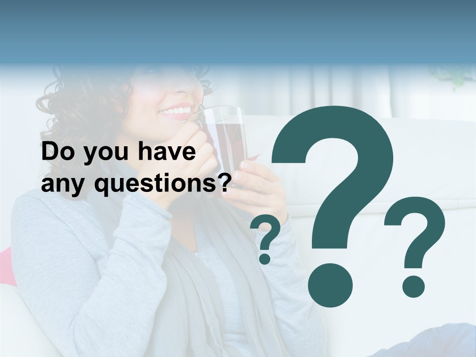 Casual Green Cup PowerPoint Template