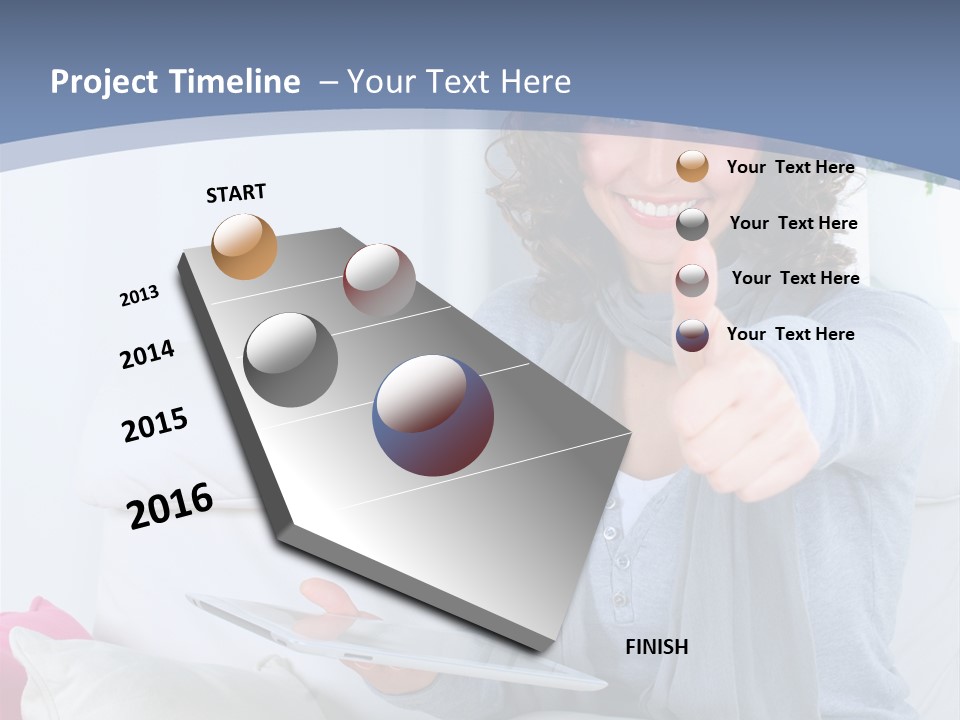 To Go Stud Girl PowerPoint Template