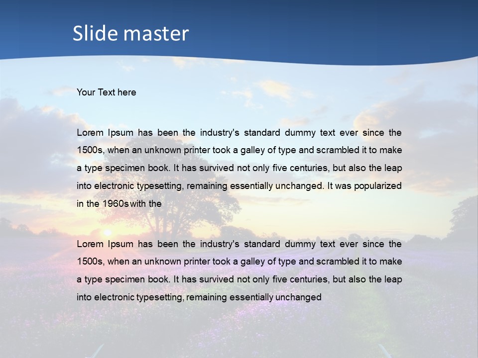 Fall Landscape Foliage PowerPoint Template