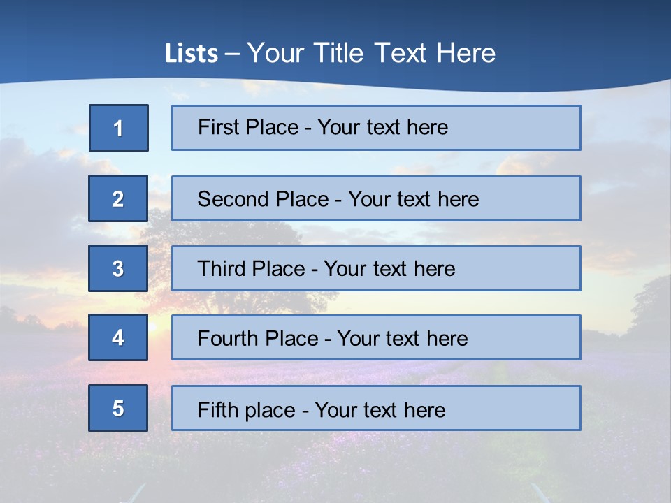 Fall Landscape Foliage PowerPoint Template