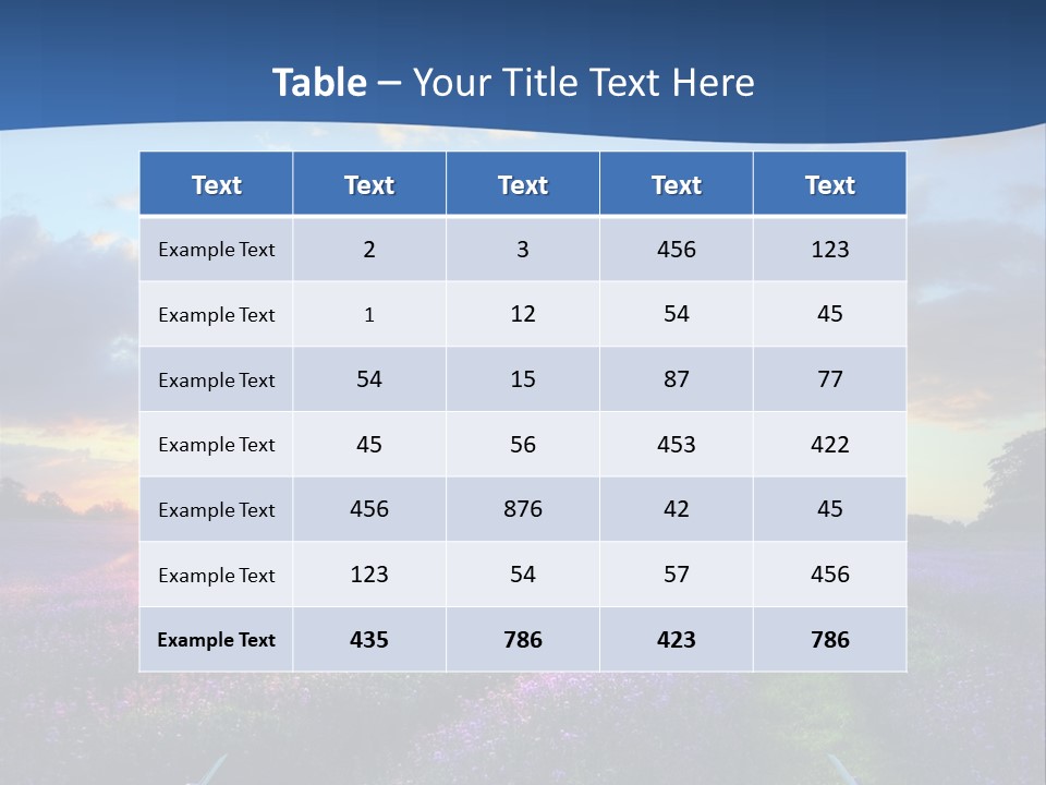 Fall Landscape Foliage PowerPoint Template