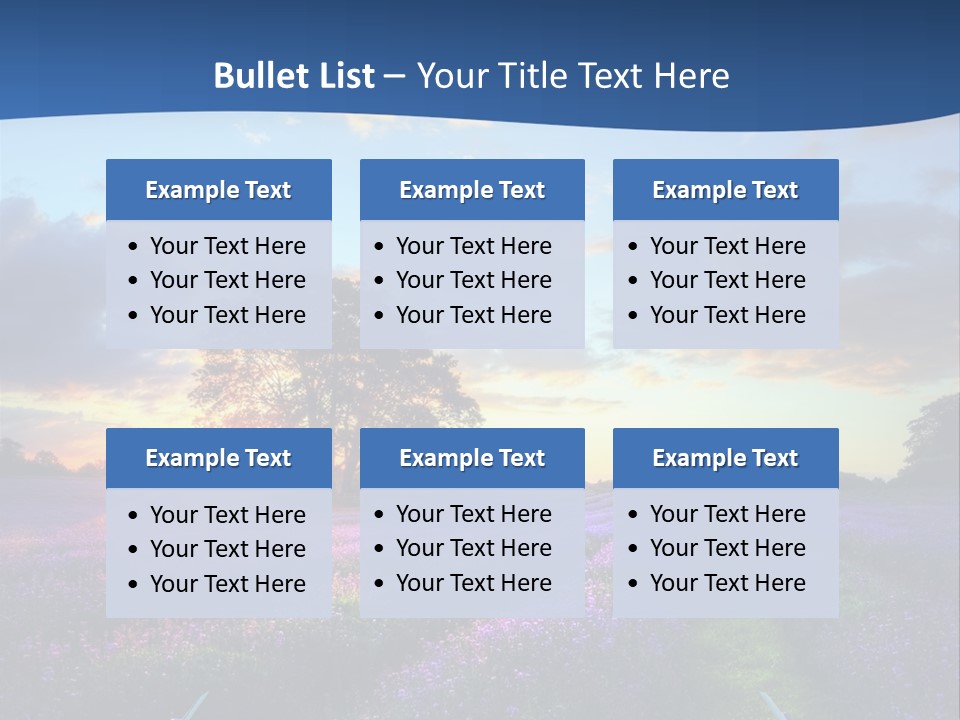 Fall Landscape Foliage PowerPoint Template