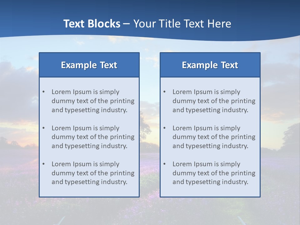 Fall Landscape Foliage PowerPoint Template