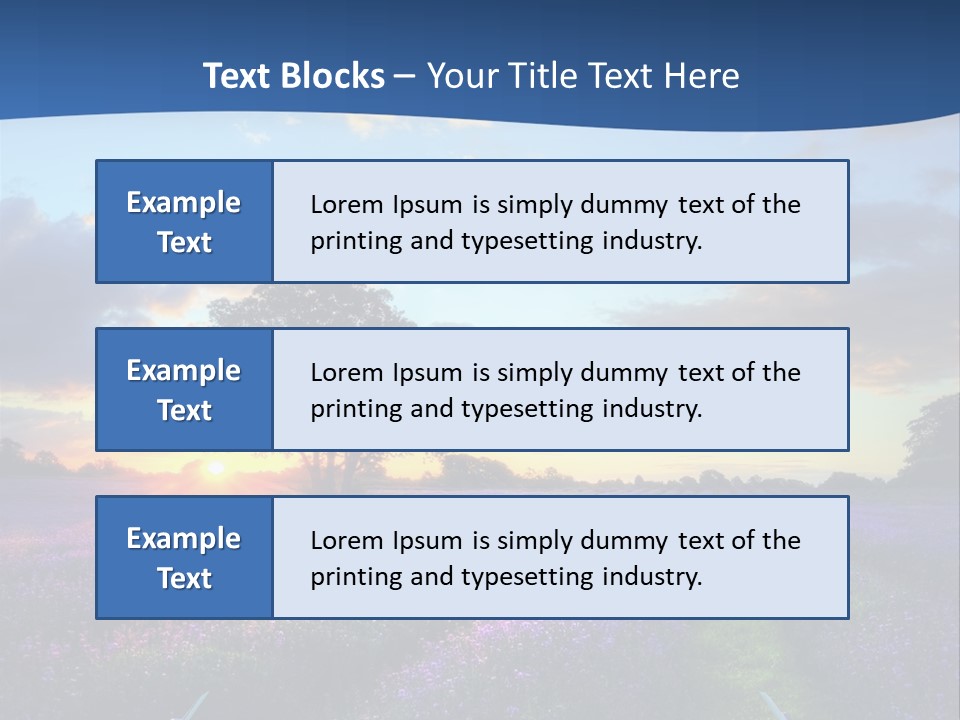 Fall Landscape Foliage PowerPoint Template