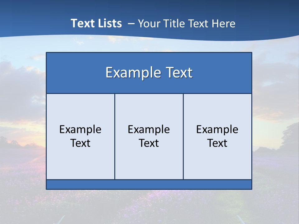Fall Landscape Foliage PowerPoint Template
