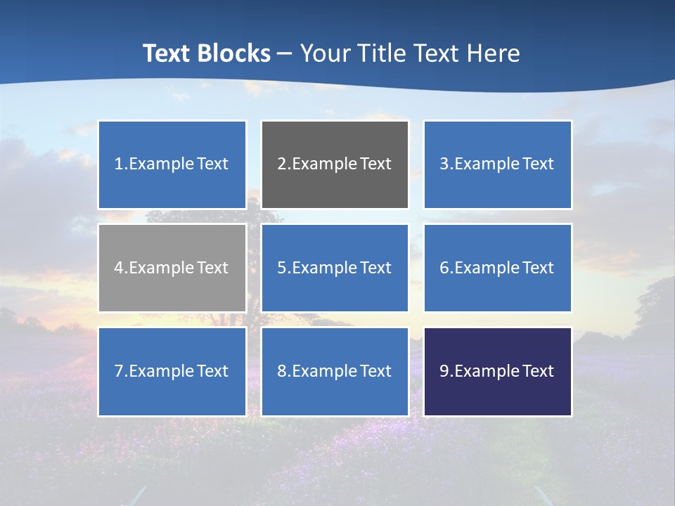 Fall Landscape Foliage PowerPoint Template