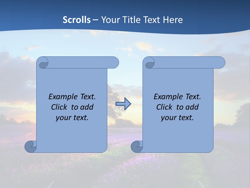 Fall Landscape Foliage PowerPoint Template