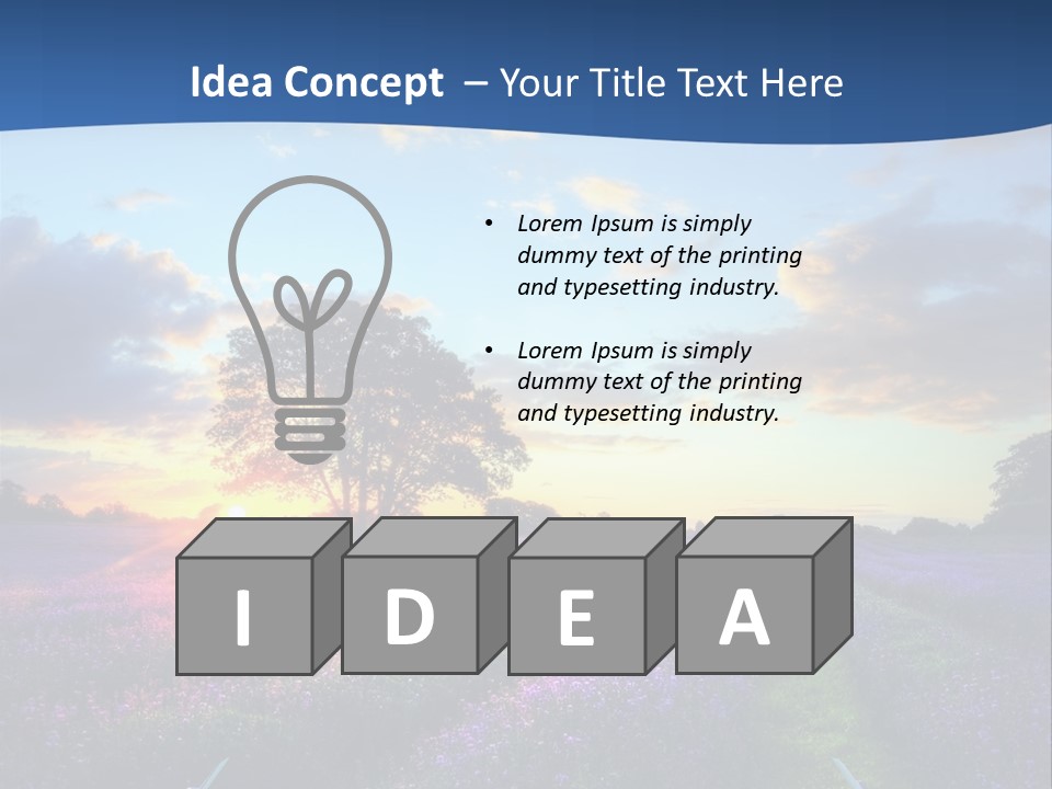 Fall Landscape Foliage PowerPoint Template