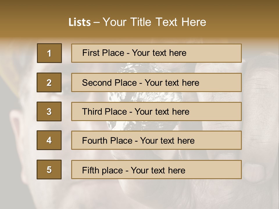 Extracted Dirt Protection PowerPoint Template