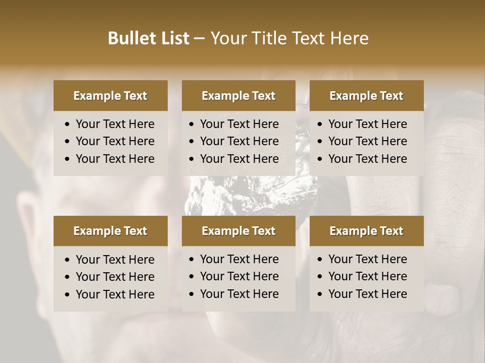 Extracted Dirt Protection PowerPoint Template