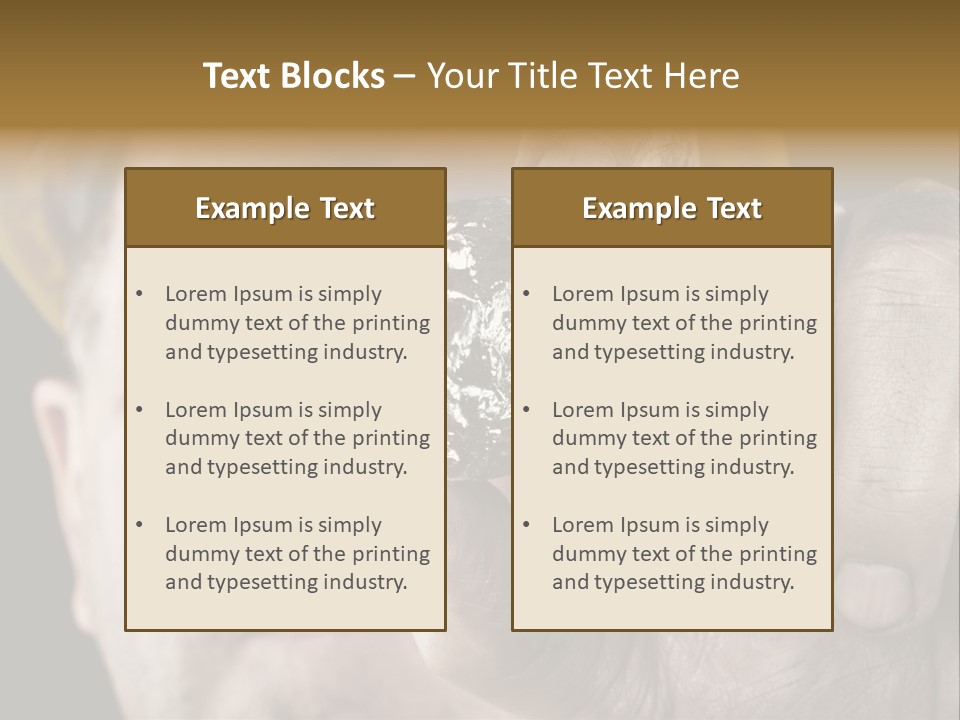 Extracted Dirt Protection PowerPoint Template
