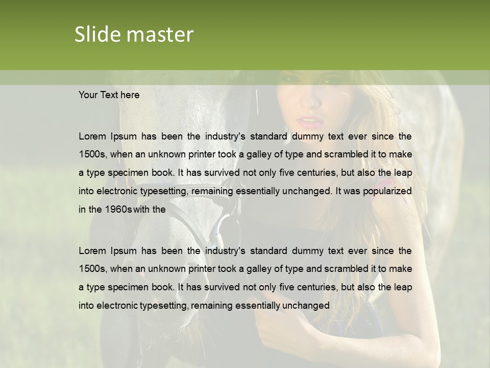 To Go Stud Girl PowerPoint Template