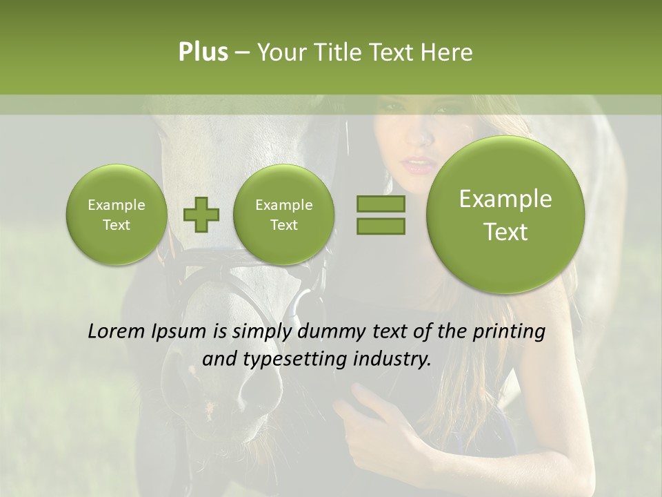 To Go Stud Girl PowerPoint Template