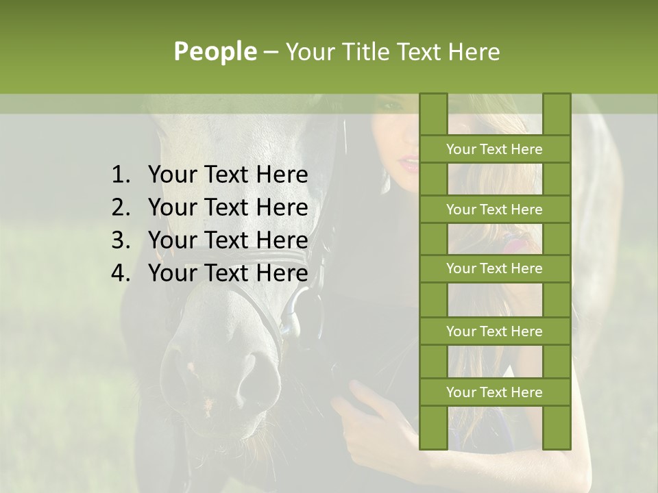 To Go Stud Girl PowerPoint Template