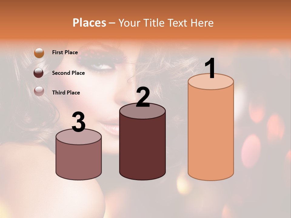 Perfect Makeup Brunette PowerPoint Template