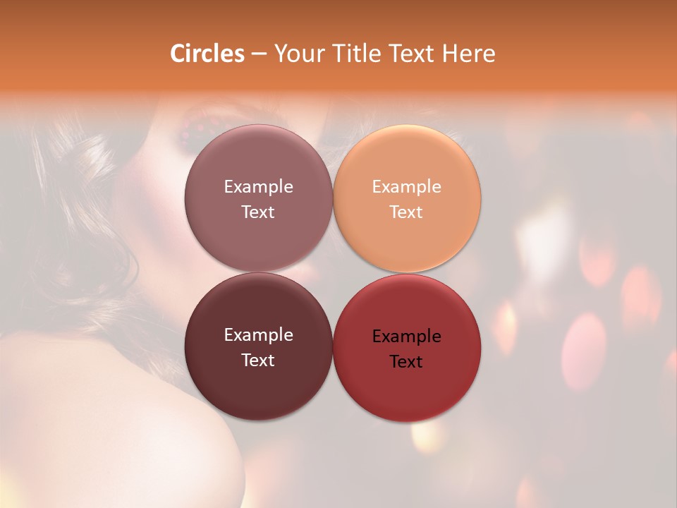 Perfect Makeup Brunette PowerPoint Template