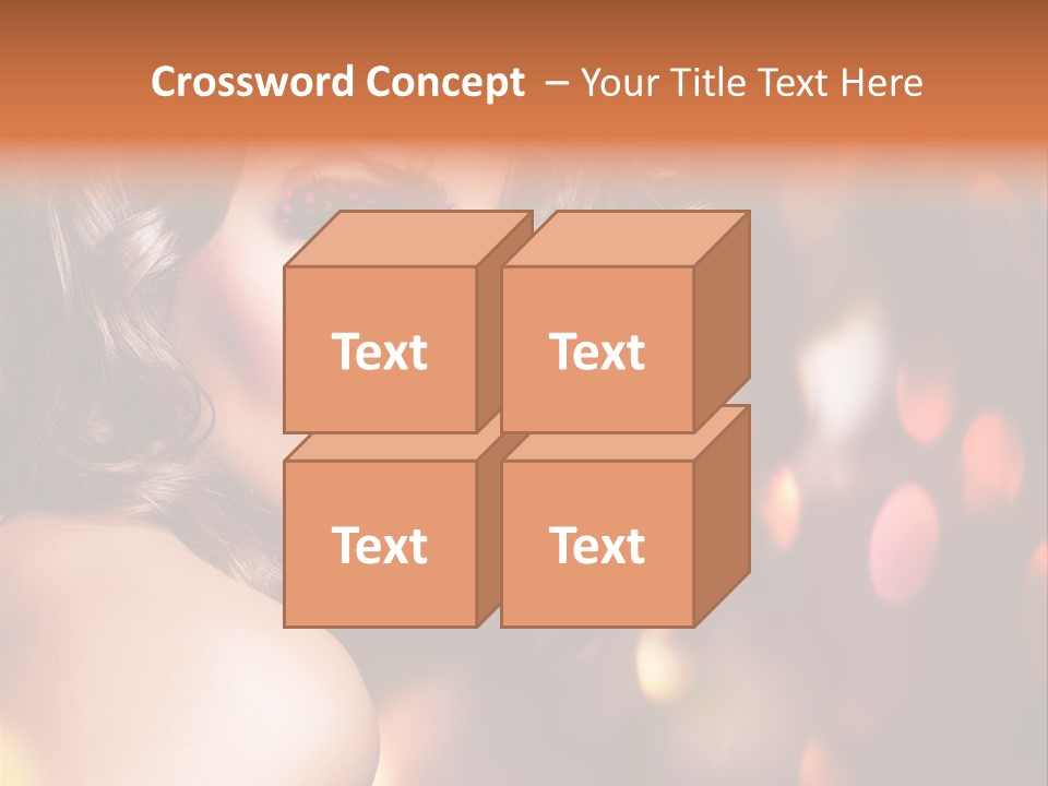 Perfect Makeup Brunette PowerPoint Template