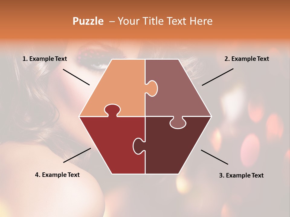 Perfect Makeup Brunette PowerPoint Template