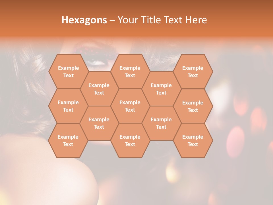 Perfect Makeup Brunette PowerPoint Template