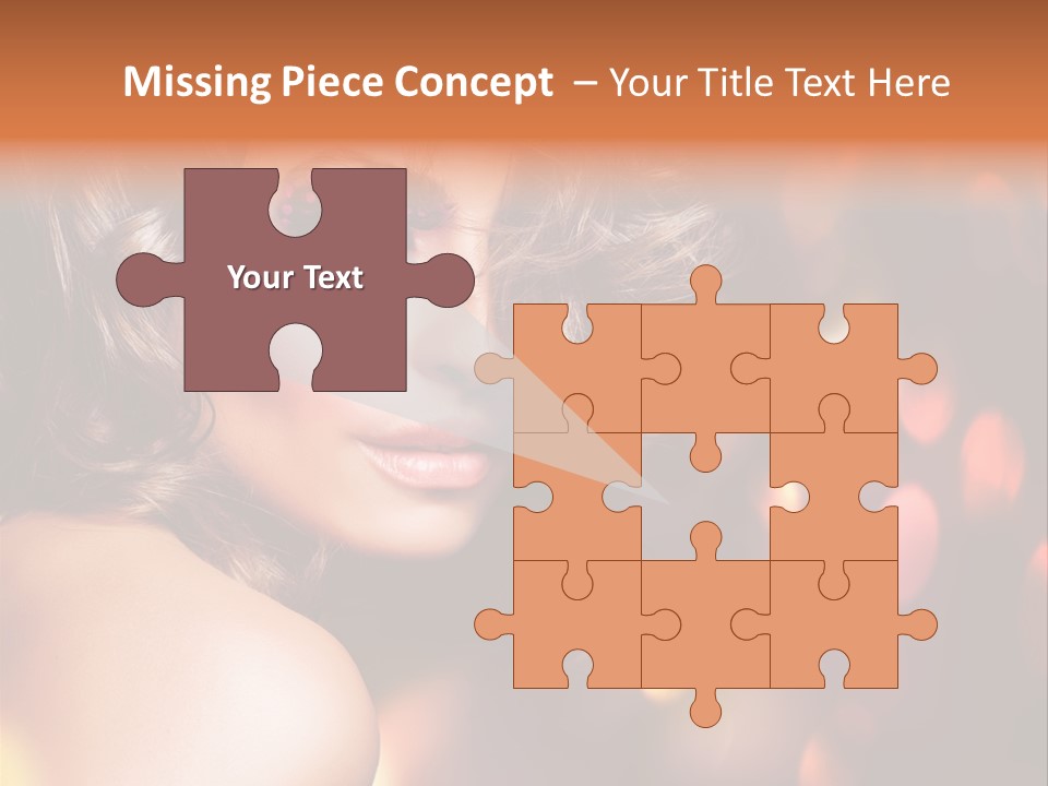 Perfect Makeup Brunette PowerPoint Template