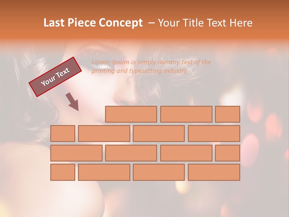 Perfect Makeup Brunette PowerPoint Template