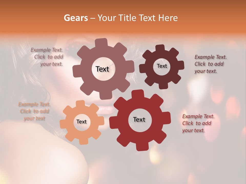 Perfect Makeup Brunette PowerPoint Template