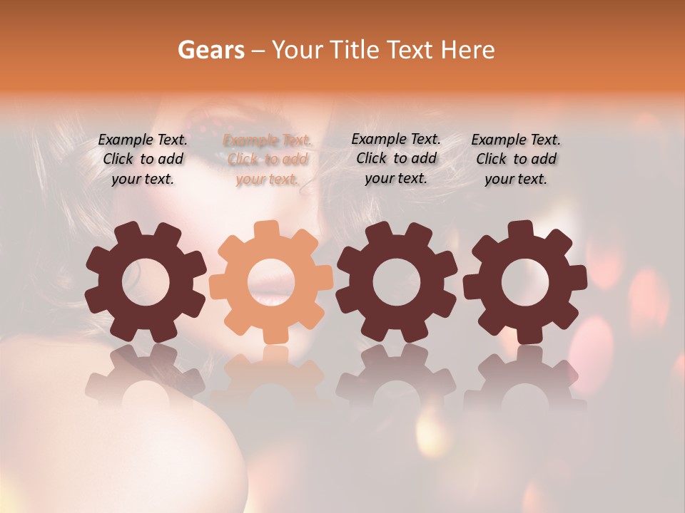 Perfect Makeup Brunette PowerPoint Template