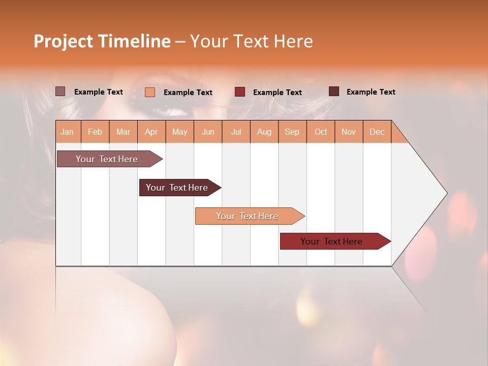 Perfect Makeup Brunette PowerPoint Template